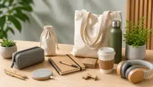 des goodies sur une table